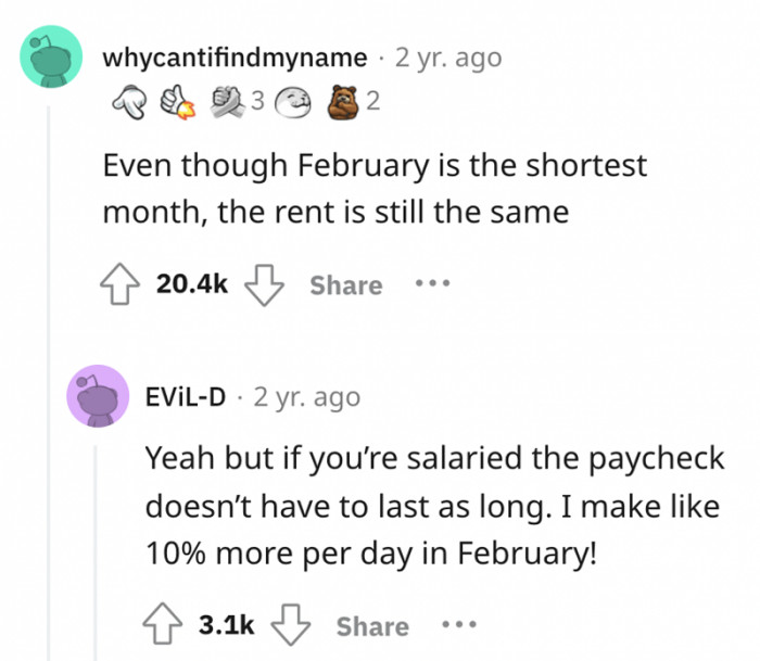 #17 Monthly rent payment.