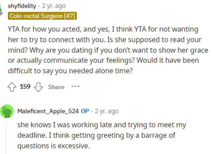 OP gave his side and explained how her behavior made him feel, but people still felt that OP was in the wrong here, and we definitely have to agree with them.