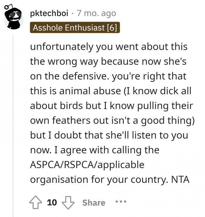 5. The defense mode is on because you probably approached her the wrong way.