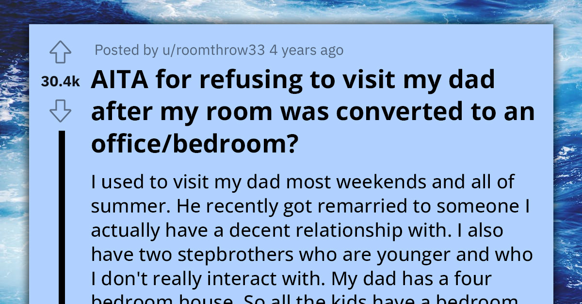 Teen Refuses To Stay At Their Dad's Home Anymore Due To Him Converting Her Room Into A Half-Bed-Half-Office Situation