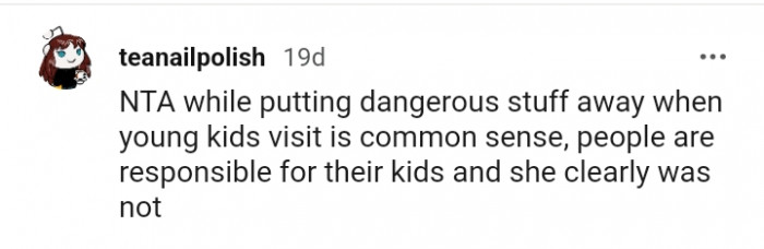 People are responsible for their kids