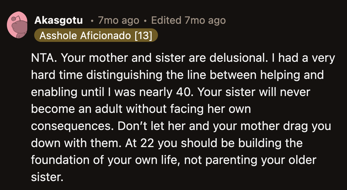 OP should invest in herself before Mia drags her down with her.