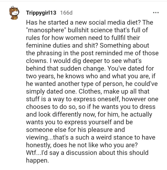 That's such a weird stance to have.