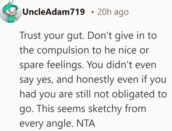 A reminder that kindness does not require self sacrifice, especially when consent was never given.