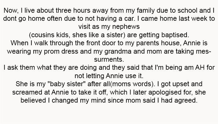 They said that I'm being an AH for not letting Annie use it