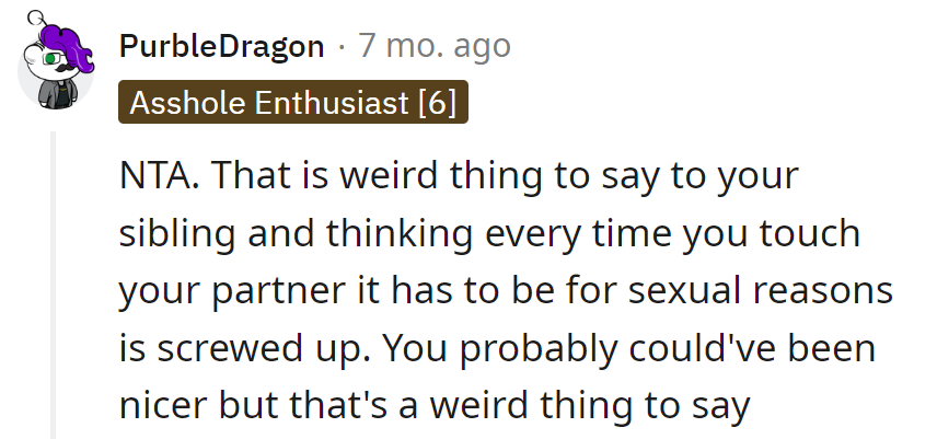 Weird thing to say, indeed. Or was it, really?