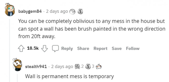 1. Different perspectives, I guess...