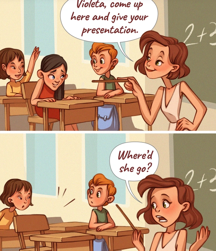 10. Many students would love to have Violeta's power of invisibility, especially during pop quizzes and surprise presentations!