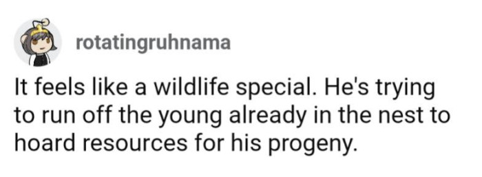 As narrated by Sir David Attenborough