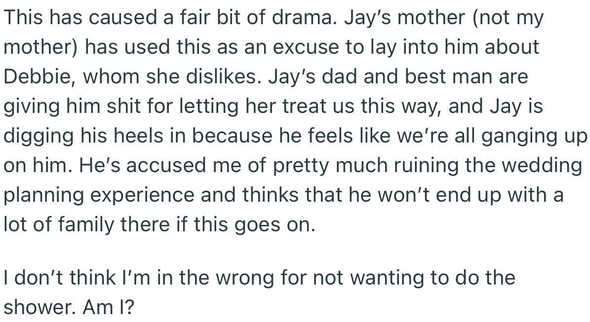 This has caused a lot of drama within the family