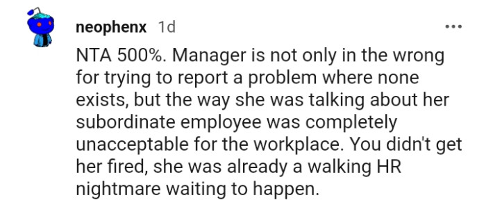 She was already a walking HR nightmare waiting to happen