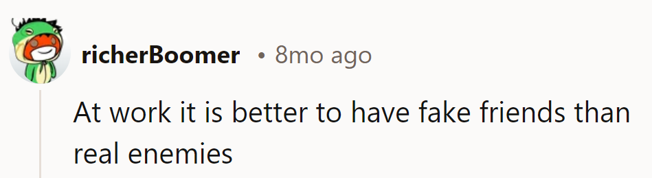 The corporate jungle's motto: 'Better fake smiles than real daggers!'