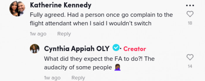 The audacity of some people