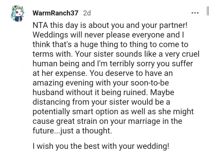 She might cause great strain on your marriage