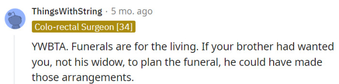 Yikes. Widow got the rights.