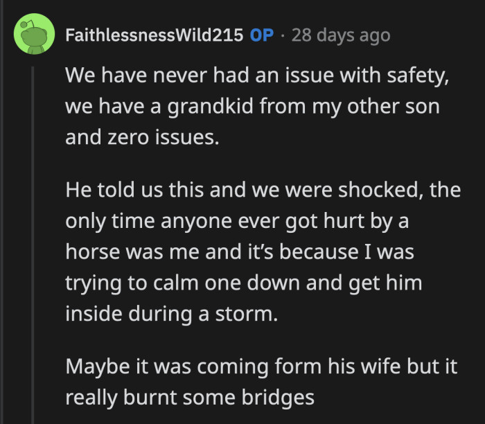 It all starts with him admitting to the horrible things he said and thought about them