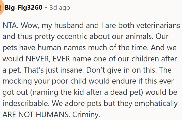 OP shouldn't give in on this.