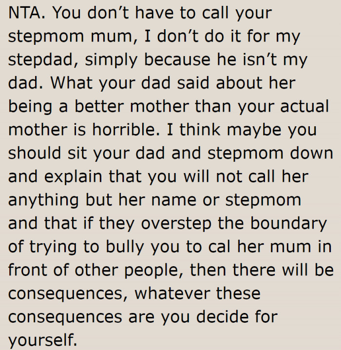 For this redditor, a confrontation must be done.