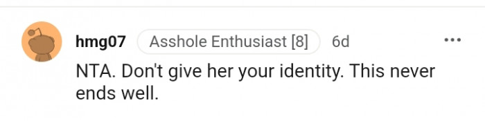 For this Redditor, this never ends well