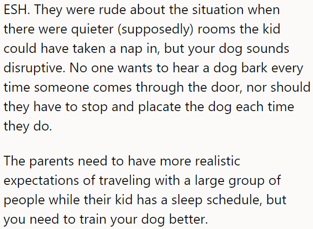 A Redditor said neither of them was in the right