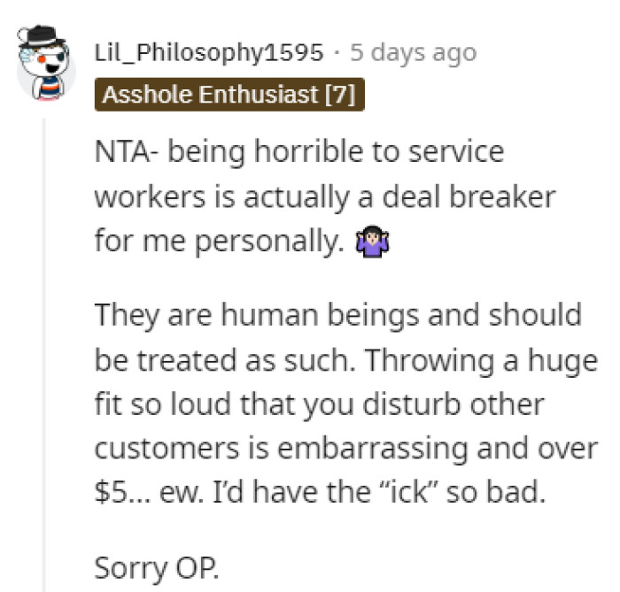 A total deal breaker