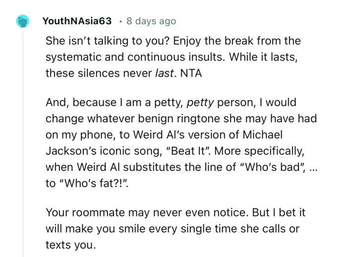 “Your roommate may never even notice. But I bet it will make you smile every single time she calls or texts you.”