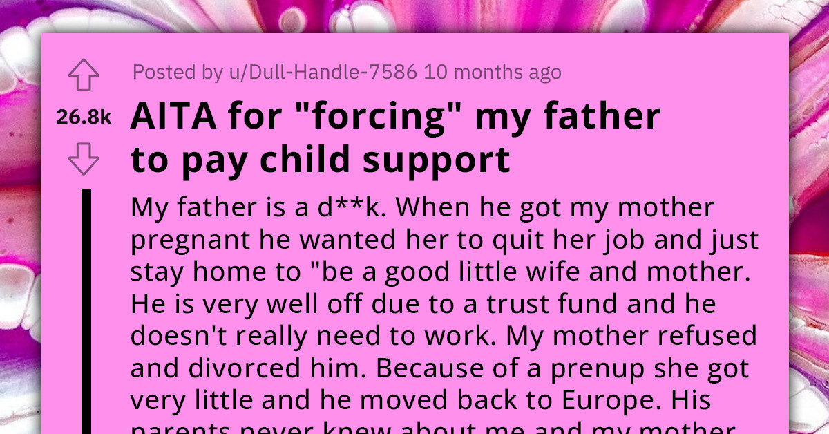 Redditor Receives Large Wedding Gift From Paternal Grandparents, Only To Discover It Was Taken From Father's Trust Fund To Compensate For Unpaid Child Support