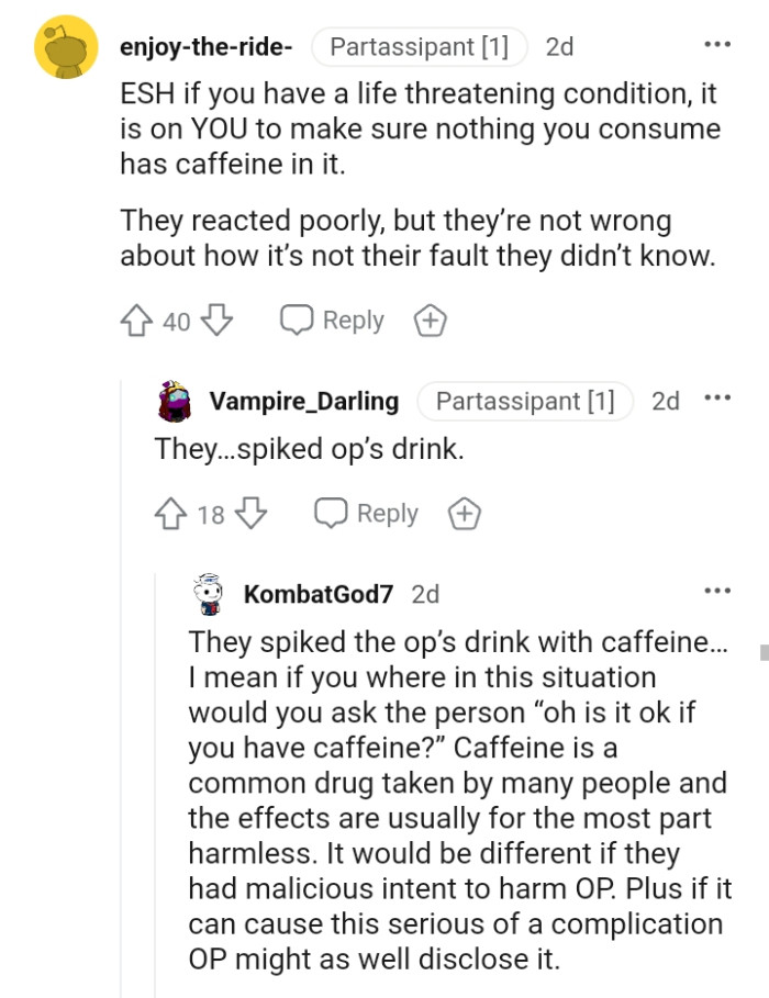 They're not wrong about how it's not their fault