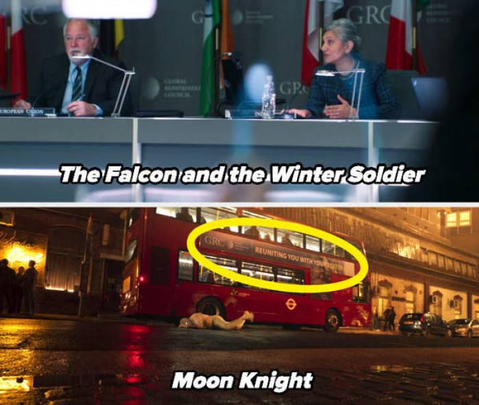 41. In 'Moon Knight' we see a bud as for the GRC, or the Global Repatrition Council