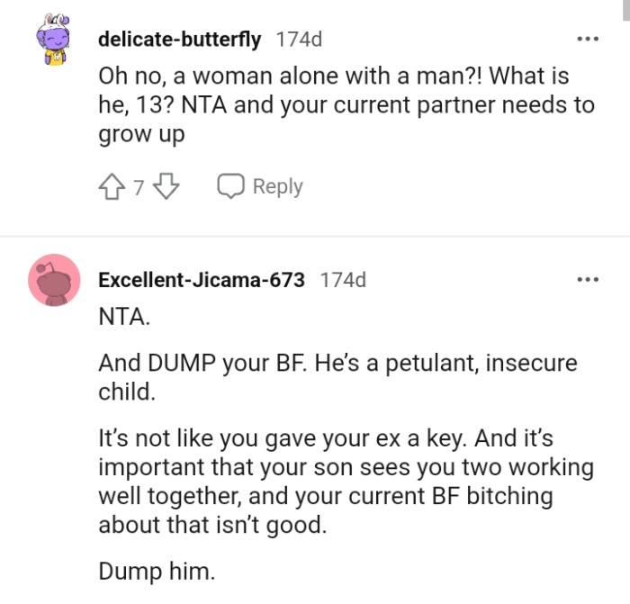 This Redditor says OP's partner needs to grow up