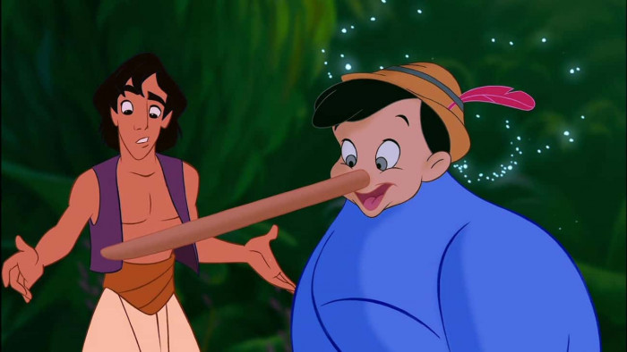 2. Pinocchio In 'Aladdin'
