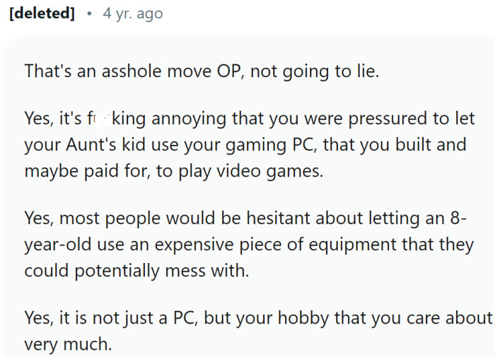 Some Redditors judged OP: