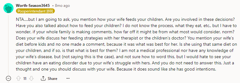 Are you involved in these decisions?