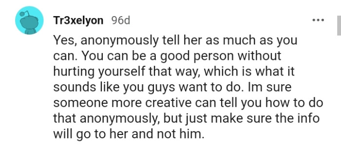 You can be a good person without hurting yourself