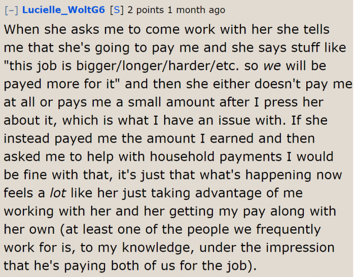 The OP wants the community to focus on the problem. But Redditors keep looking at other aspects.