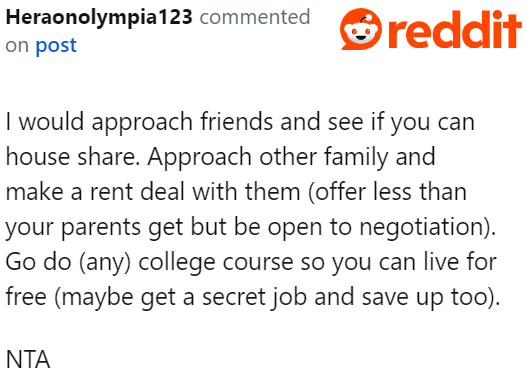 Others have been suggesting different kinds of plans to move out.