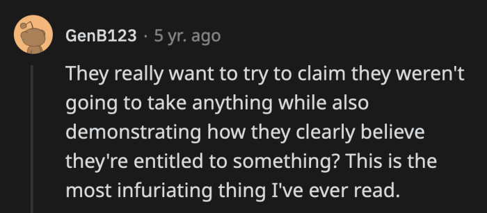The neighbors tried hard to push the narrative that they were just concerned citizens trusted by the deceased who were more than happy to lighten the grieving daughter's load