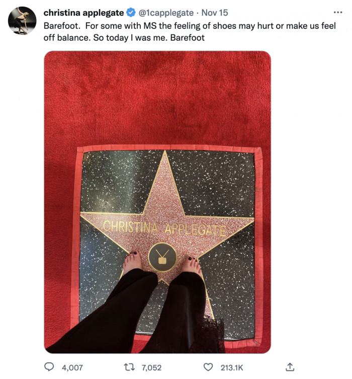 It was the actress' first public appearance since her MS diagnosis, and what a smashing way to make her second debut in Hollywood!