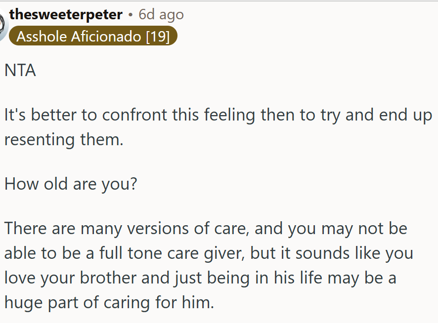 There are many versions of care