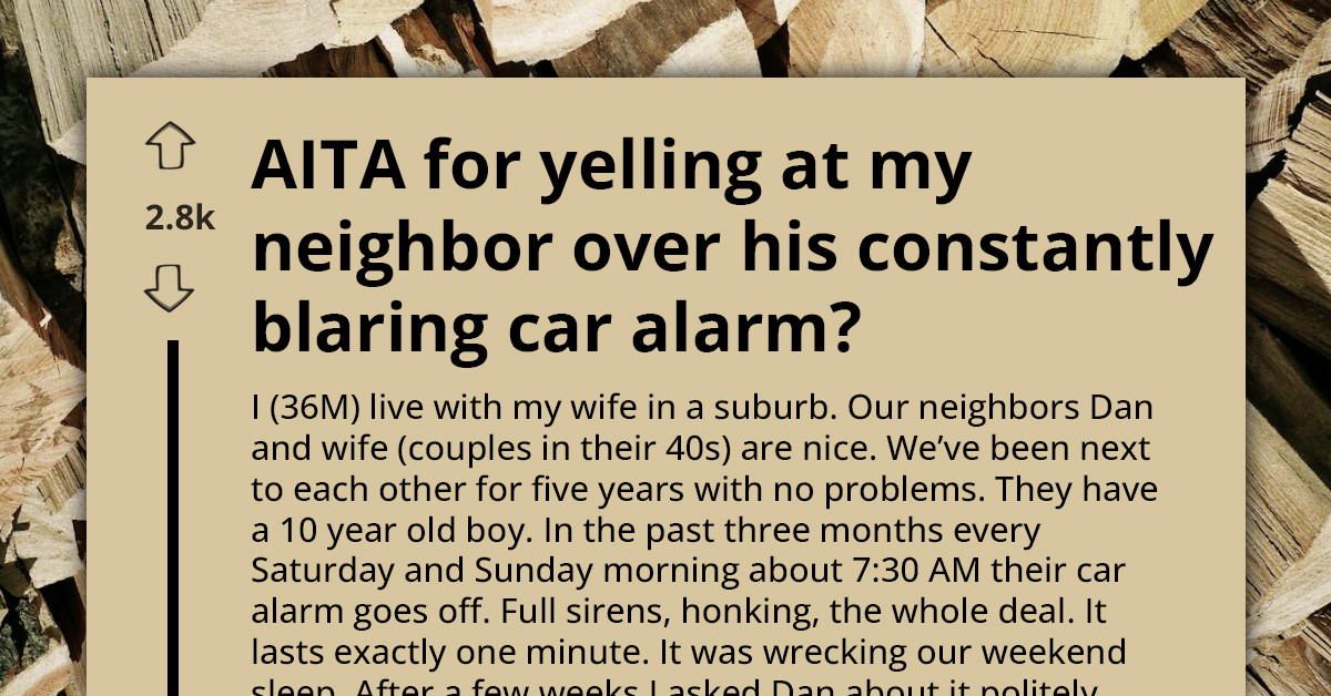 Man Explodes Over Weekend Car Alarm And Learns It’s Part of Child’s Autism Routine