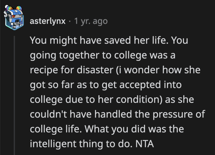 How Was OP Supposed to Balance Her College Courses and Manage Her Stepsister's Mental Health?