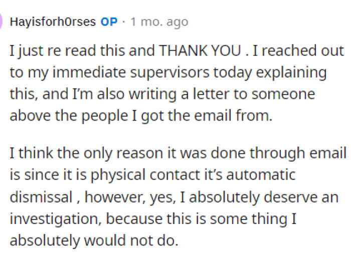 OP was very thankful for all the advice because, honestly, they helped them a lot with figuring out how to handle the situation.