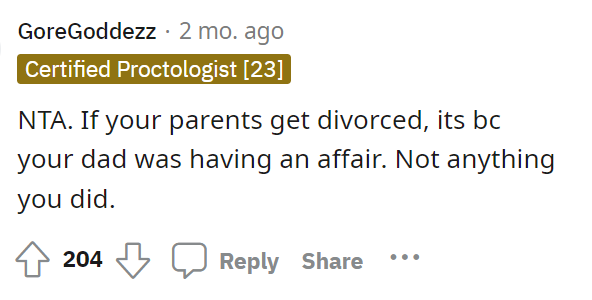 It's clear that everyone was telling her that she has no reason to feel like it's on her at all.