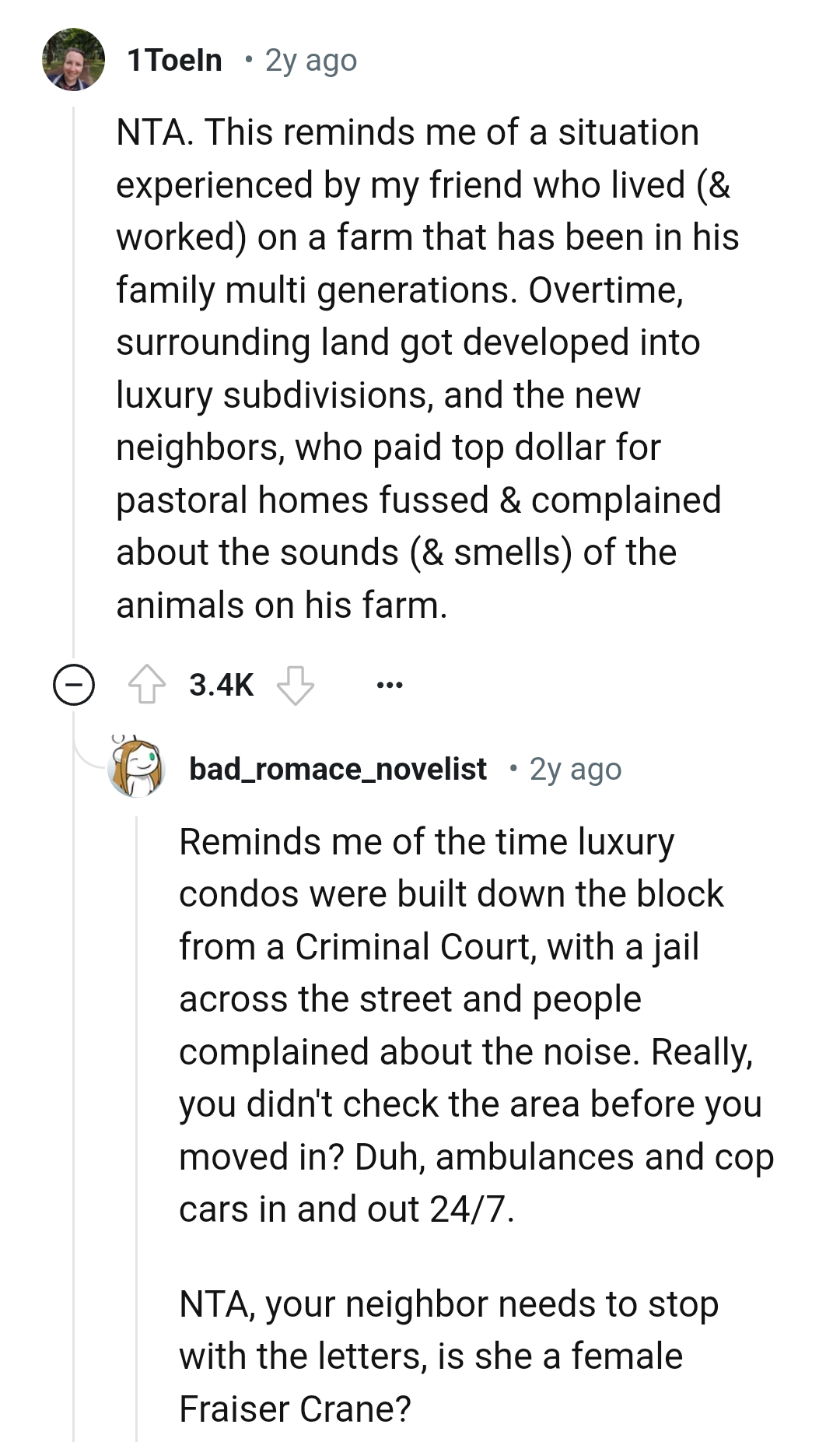 This reminds the Redditor of a story and she shared it