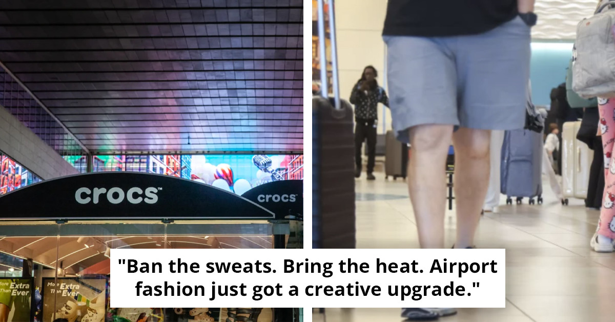 Global airport ignites major discussion by implementing 'world-first' ban on crocs and pajamas