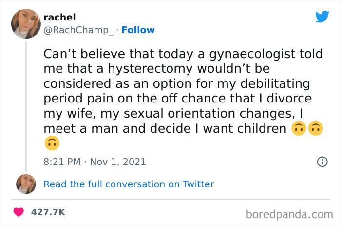 26. Please Let Women Just Not Have Kids I'm Begging You. Also Normalize Women Not Having Uteruses. Makes Trans Women Feel More Accepted