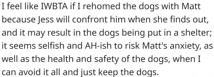 OP has offered the following explanation for why they think they might be the asshole: