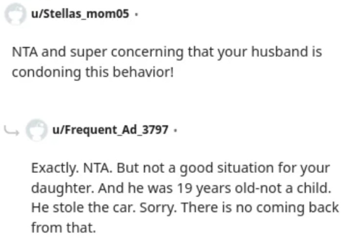 This isn't a good environment for the OP's daughter.