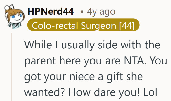 The sarcasm lands because the logic feels hard to argue with.