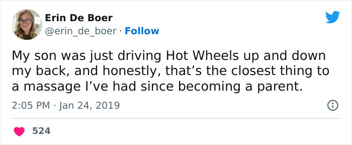 14. I feel you on this, man, because I get a little excited when my kid hits my back.